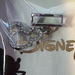 Keep Collective Disney Mickey Mouse Silver Silhouette Charm • NEW • Retired • NW